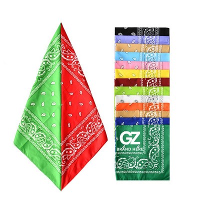 Polyester Paisley Bandana Headwear